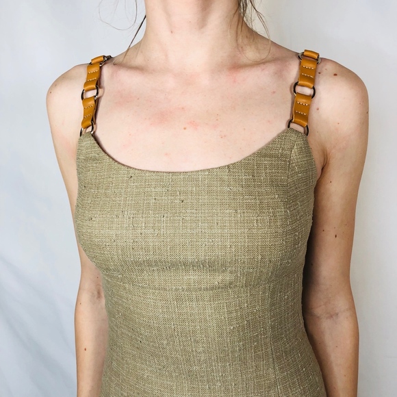 Michael Kors Collection Tweed Leather Dress 0507 - Picture 6 of 8